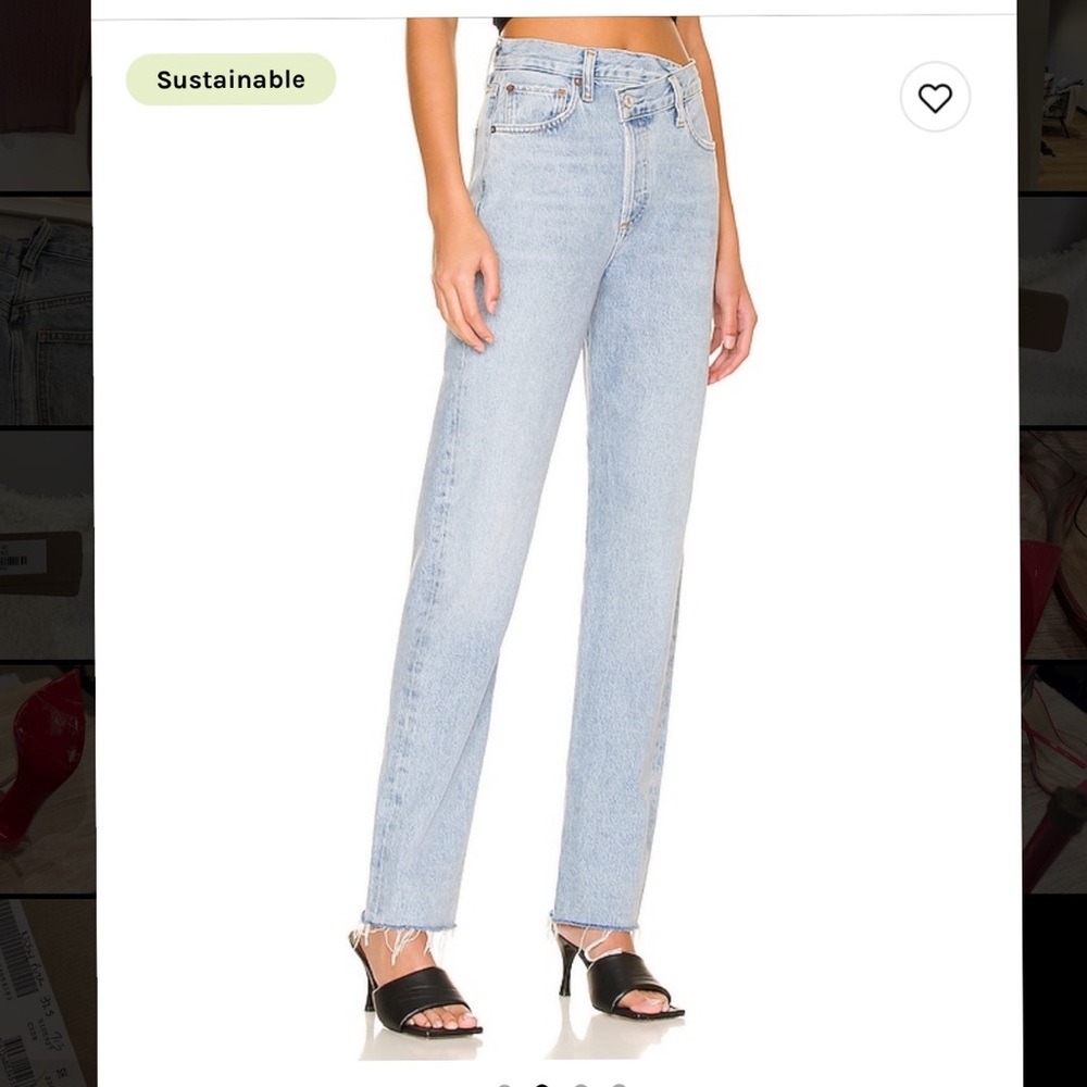 AGOLDE Criss Cross straight jeans - size 24